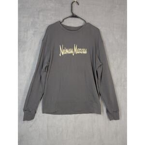 Neiman Marcus By Staple Sweatshirt Size Large Grey Charcoal Faded Black Gold